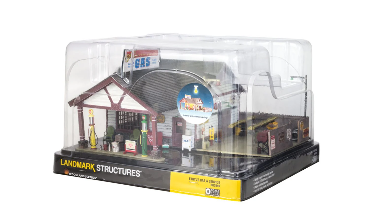 WBR5849 BR5849 Woodland Scenics - O Gauge Buildings - Ethyl's Gas & Service - Image 6