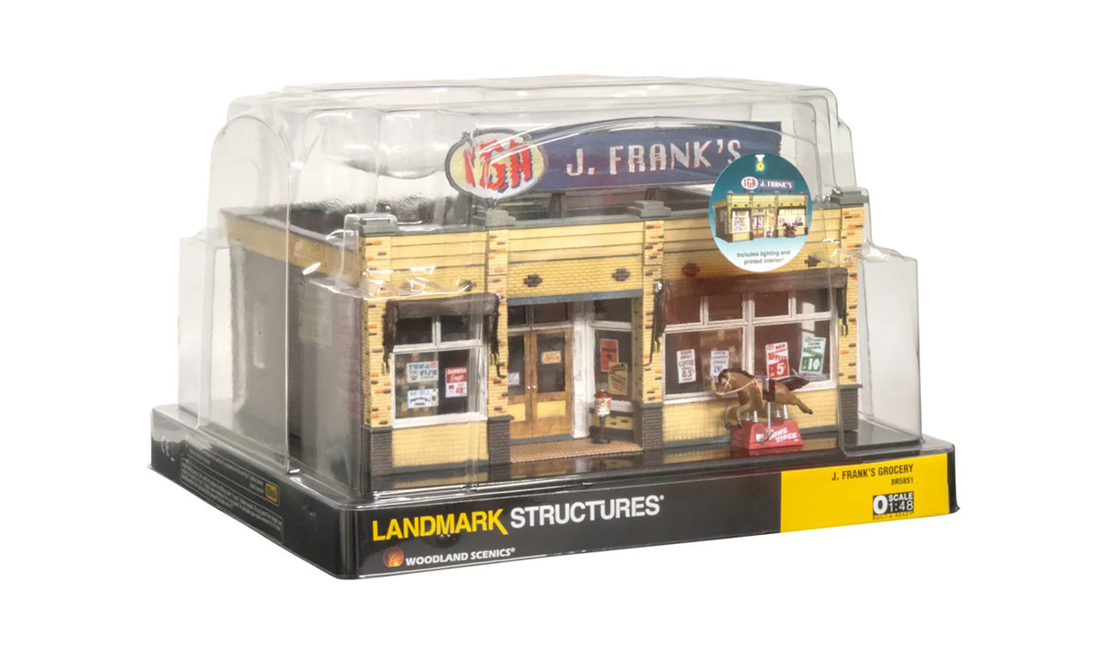 WBR5851 BR5851 Woodland Scenics - O Gauge Buildings - J. Frank's Grocery - Image 5