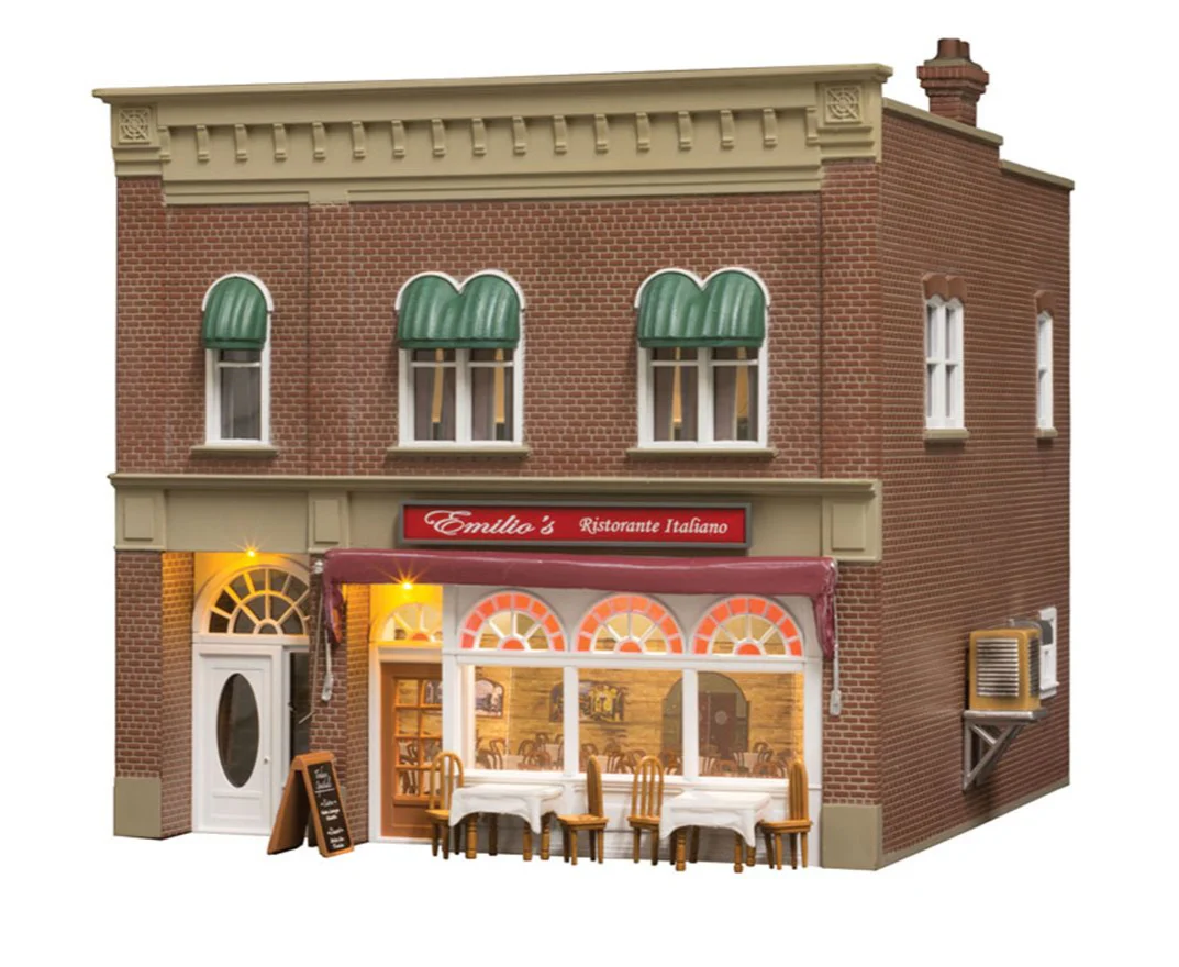 WBR5855 BR5855 Woodland Scenics - O Gauge Buildings - Emilio's Italian Restaurant
