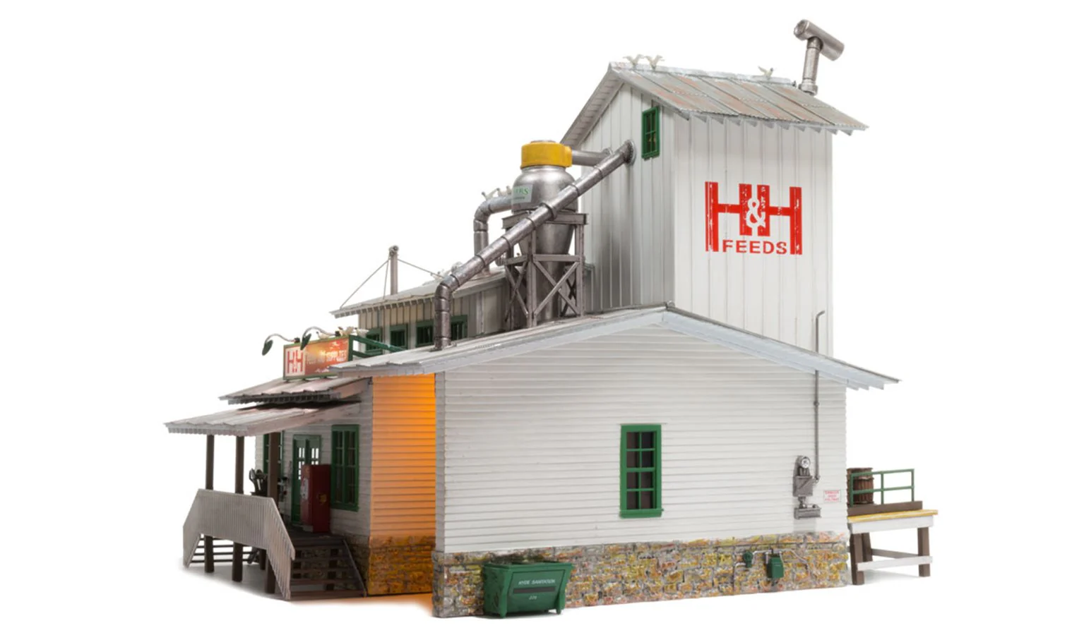 WBR5859 BR5859 Woodland Scenics - O Gauge Buildings - H & H Feed Mill - Image 3