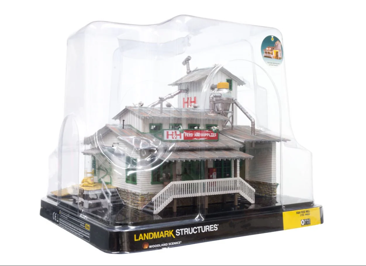 WBR5859 BR5859 Woodland Scenics - O Gauge Buildings - H & H Feed Mill - Image 6