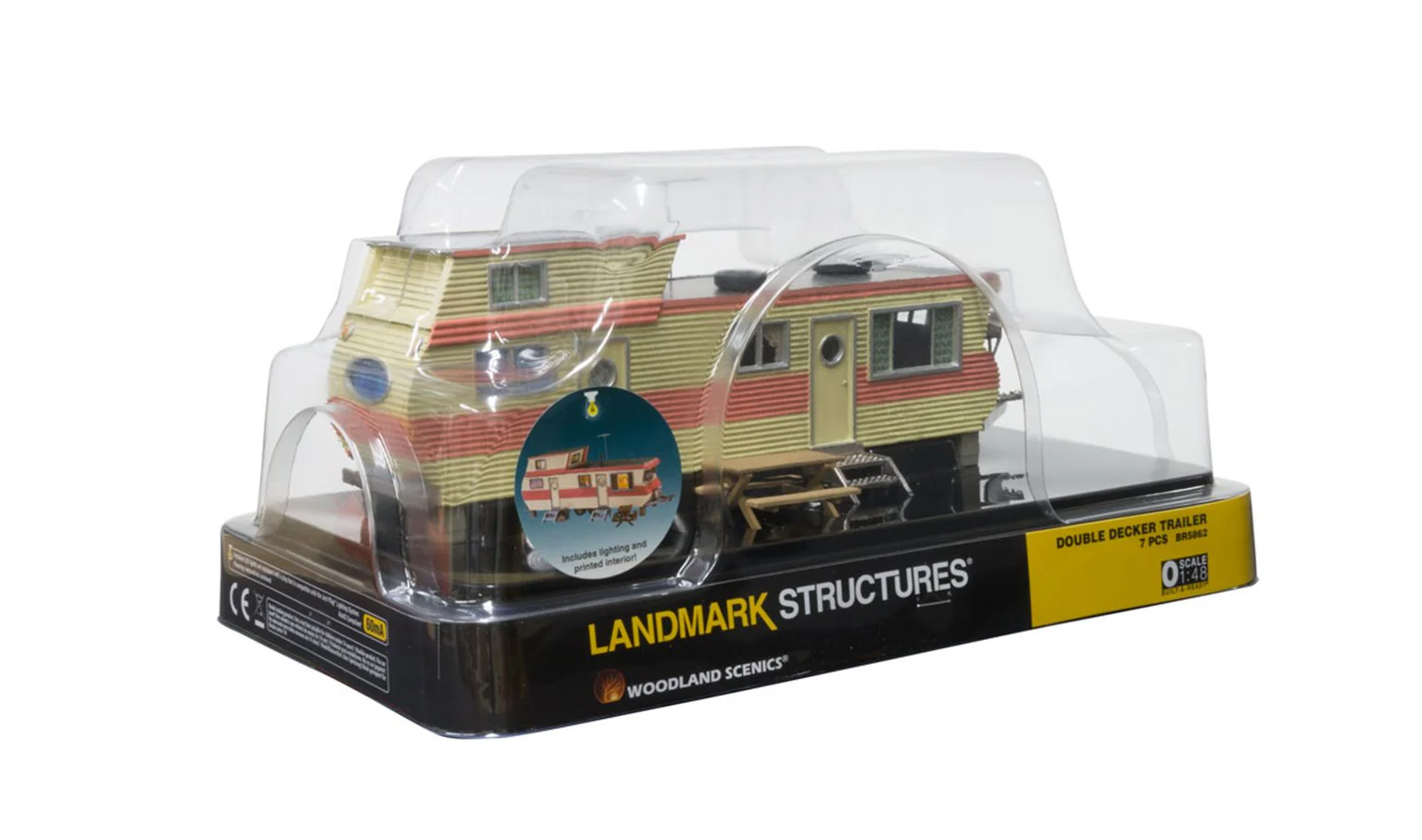 WBR5862 BR5862 WOODLAND SCENICS - O GAUGE BUILDINGS - Double Decker Trailer - Image 5