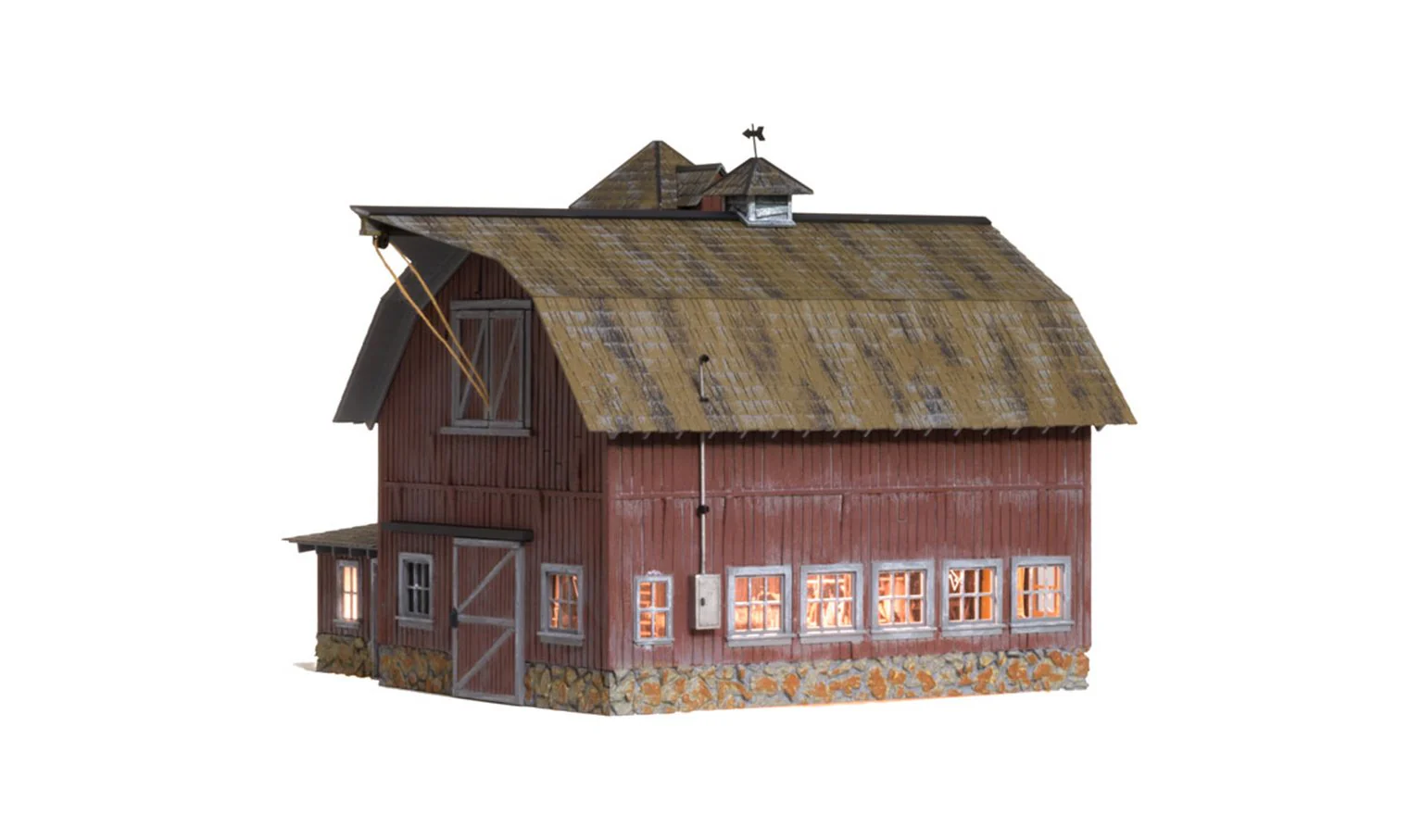 WBR5865 BR5865 WOODLAND SCENICS - O GAUGE BUILDINGS - Old Weathered Barn - Image 2