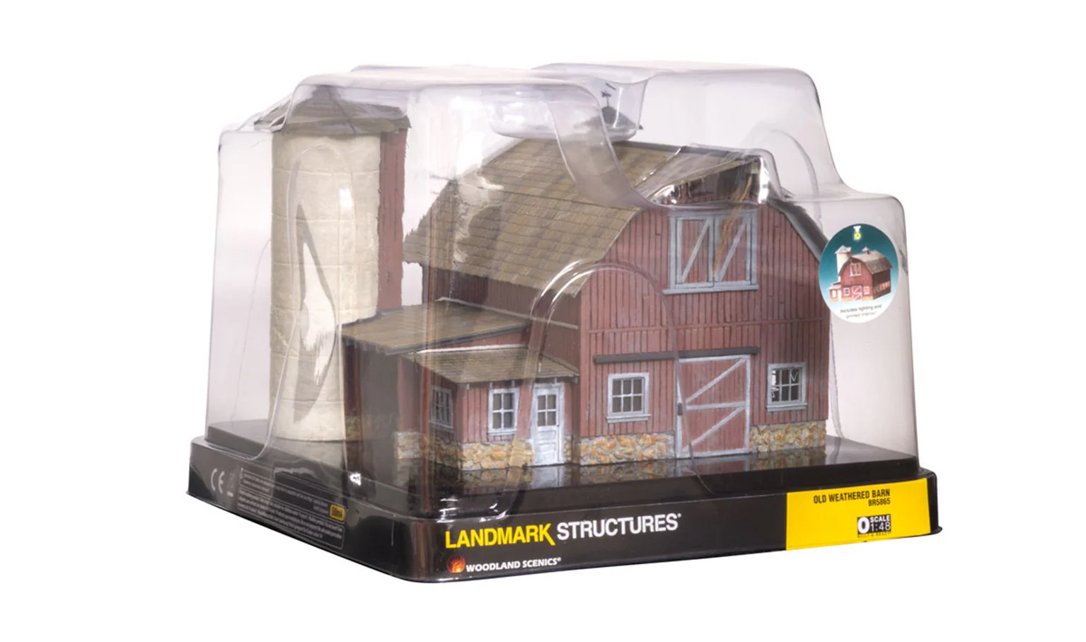 WBR5865 BR5865 WOODLAND SCENICS - O GAUGE BUILDINGS - Old Weathered Barn - Image 5