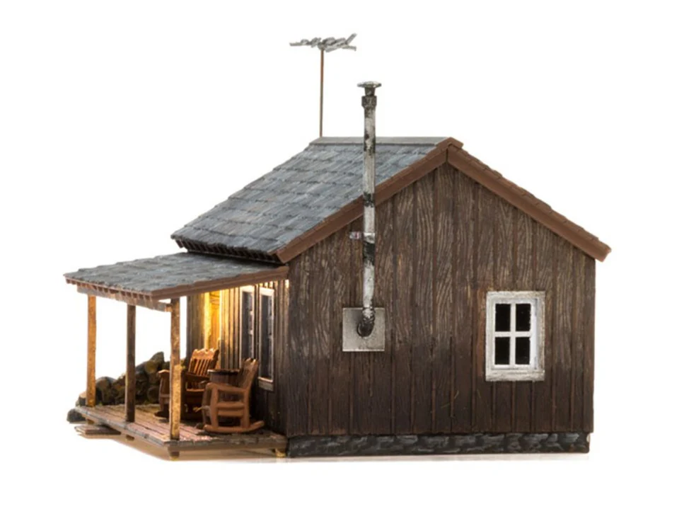 WBR5869 BR5869 WOODLAND SCENICS - O GAUGE BUILDINGS - Rustic Cabin - Image 2