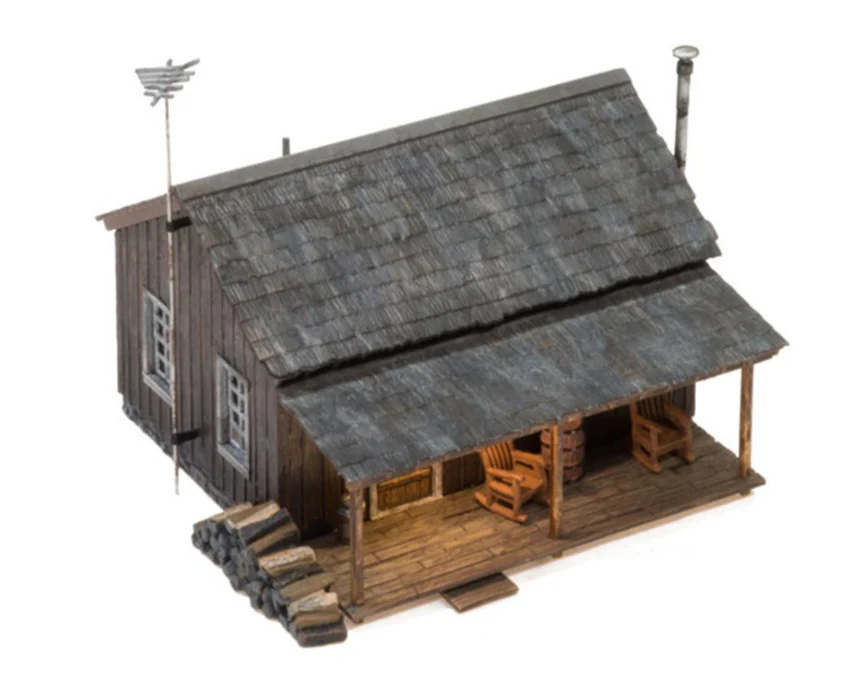WBR5869 BR5869 WOODLAND SCENICS - O GAUGE BUILDINGS - Rustic Cabin - Image 4