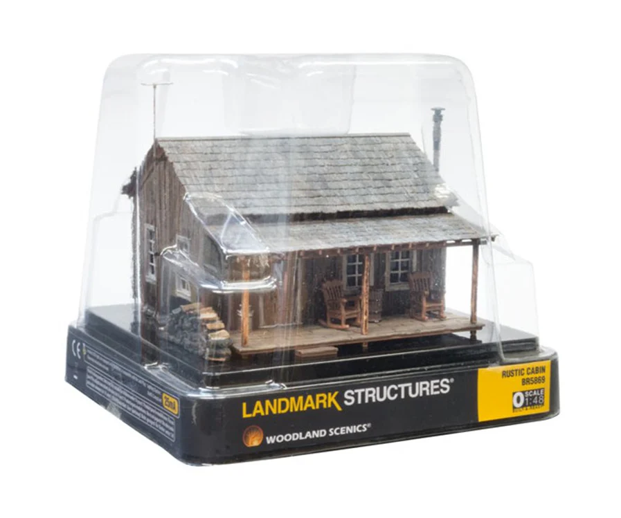 WBR5869 BR5869 WOODLAND SCENICS - O GAUGE BUILDINGS - Rustic Cabin - Image 5