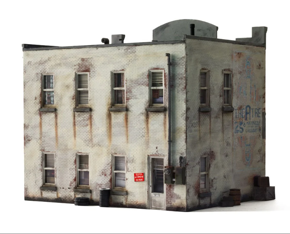 WBR5871 BR5871 WOODLAND SCENICS - O GAUGE BUILDINGS - Recruiting Office & Record Store - Image 2