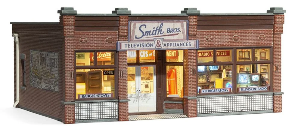 WBR5873 Woodland Scenics - O Gauge Buildings - Smith Brothers TV & Appliance