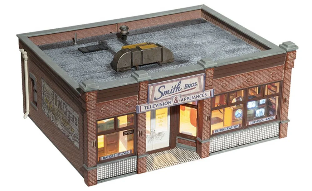 WBR5873 Woodland Scenics - O Gauge Buildings - Smith Brothers TV & Appliance - Image 5