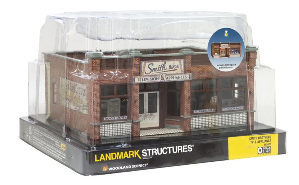 WBR5873 Woodland Scenics - O Gauge Buildings - Smith Brothers TV & Appliance - Image 8