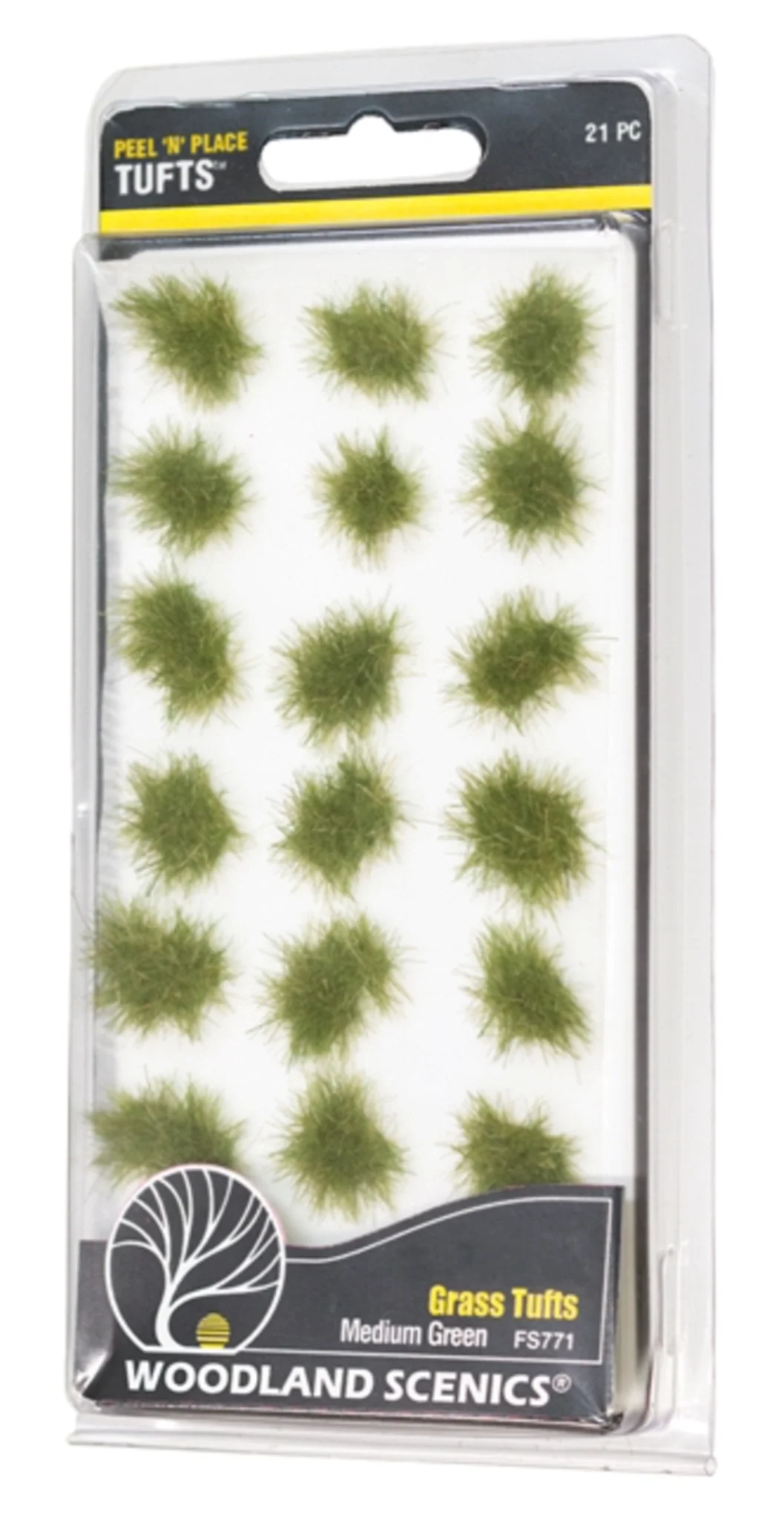 WFS771 FS771 Peel ‘n’ Place Medium Green Grass Tufts