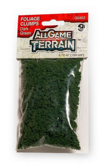 WG6463 All Game Terrain - Dark Green Foliage Clumps - Image 3