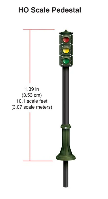 WJP5651 JP5651 HO Pedestal Traffic Lights - Image 4