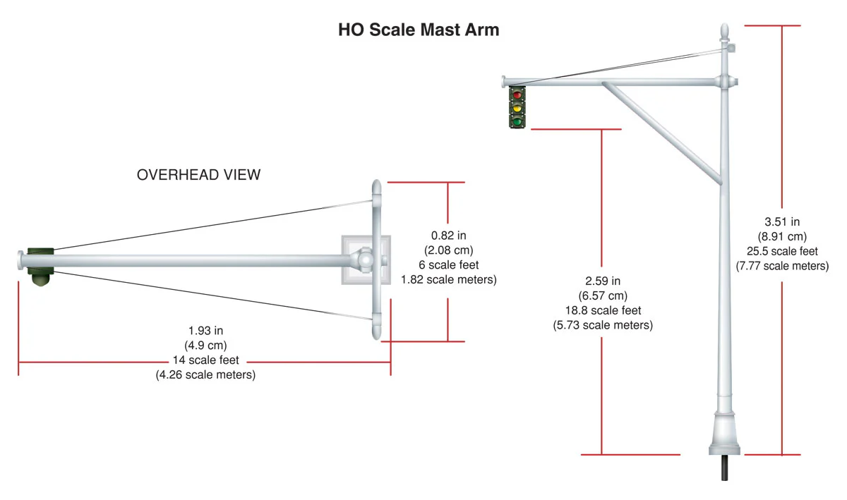 WJP5653 JP5653 HO Mast Arm Traffic Lights - Image 6