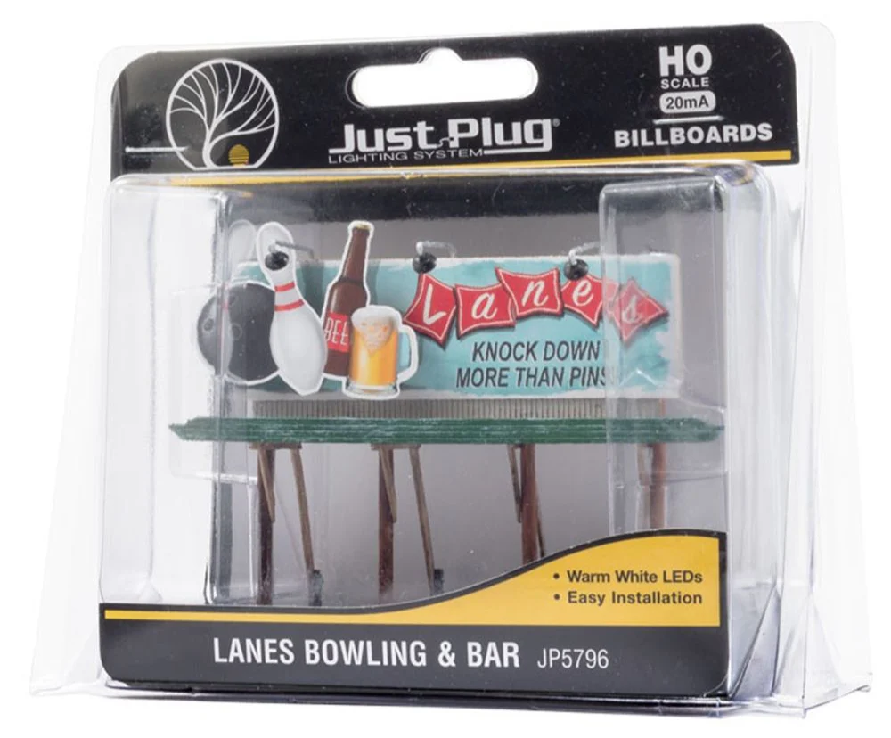 WJP5796 HO Lanes Bowling & Bar with LED Lights - Image 2