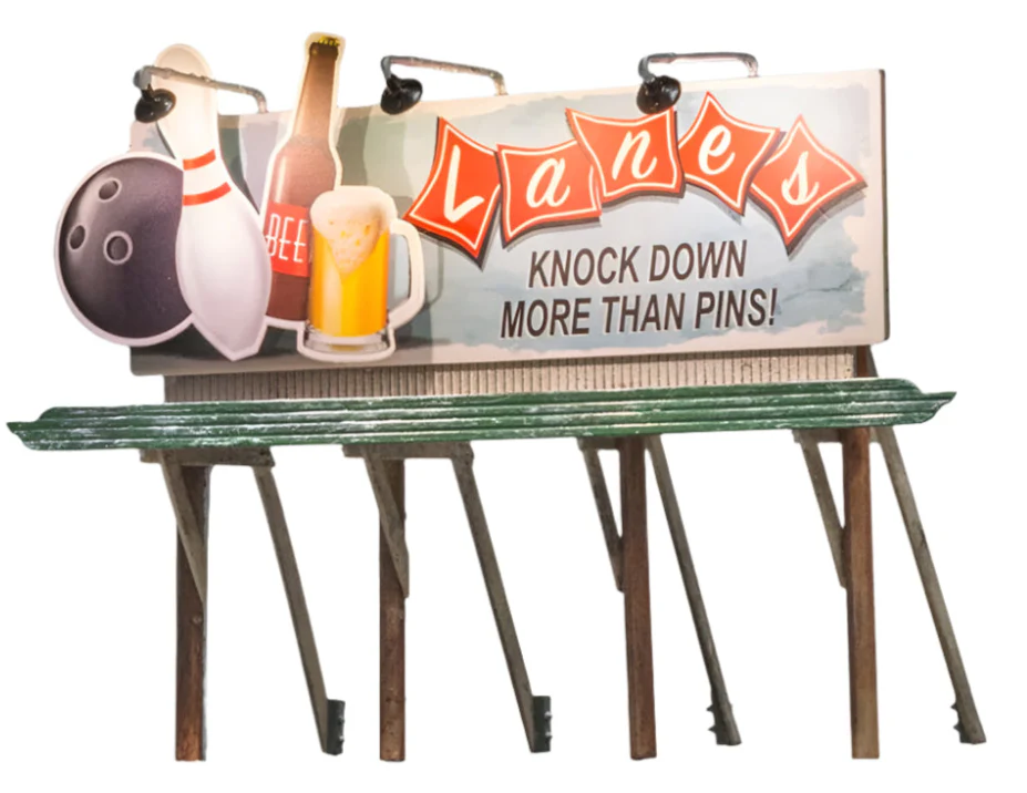 WJP5796 HO Lanes Bowling & Bar with LED Lights - Image 6