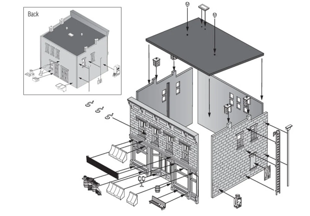 WPF5890 O Lubener's General Store Model Kit - Image 6