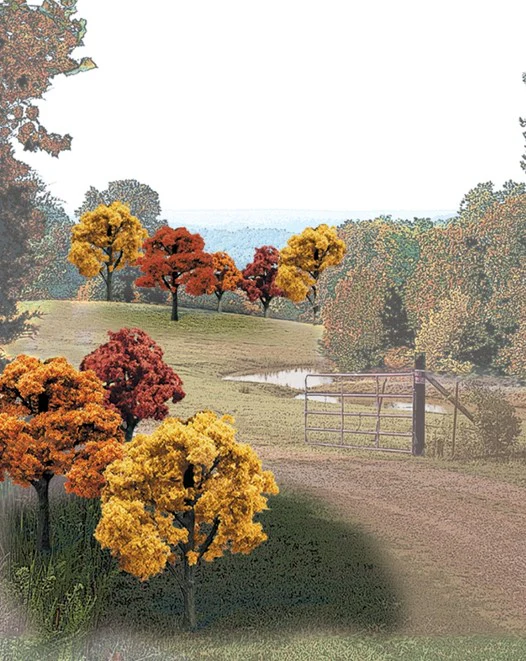 WTR1576 TR1576 Fall Deciduous Trees 2 - 3 inch (Pack of 23)