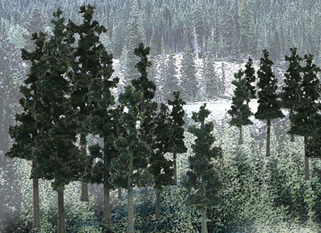 WTR1580 TR1580 Pine Trees 2 ¼ - 4 inch (Pack of 33)