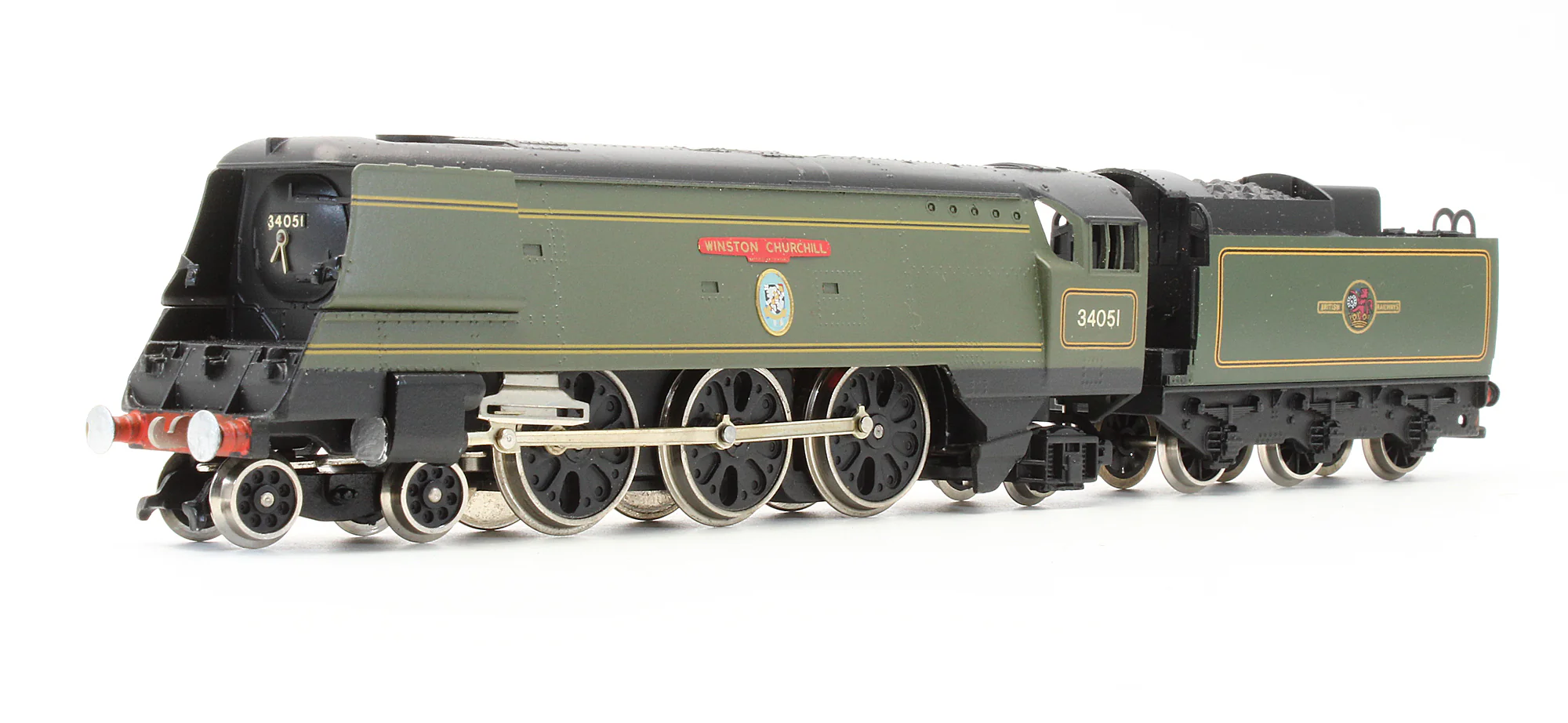 W2265 Pre-Owned BR Green 4-6-2 Streamlined Battle Of Britain Class 'Winston Churchill' 34051 Steam Locomotive