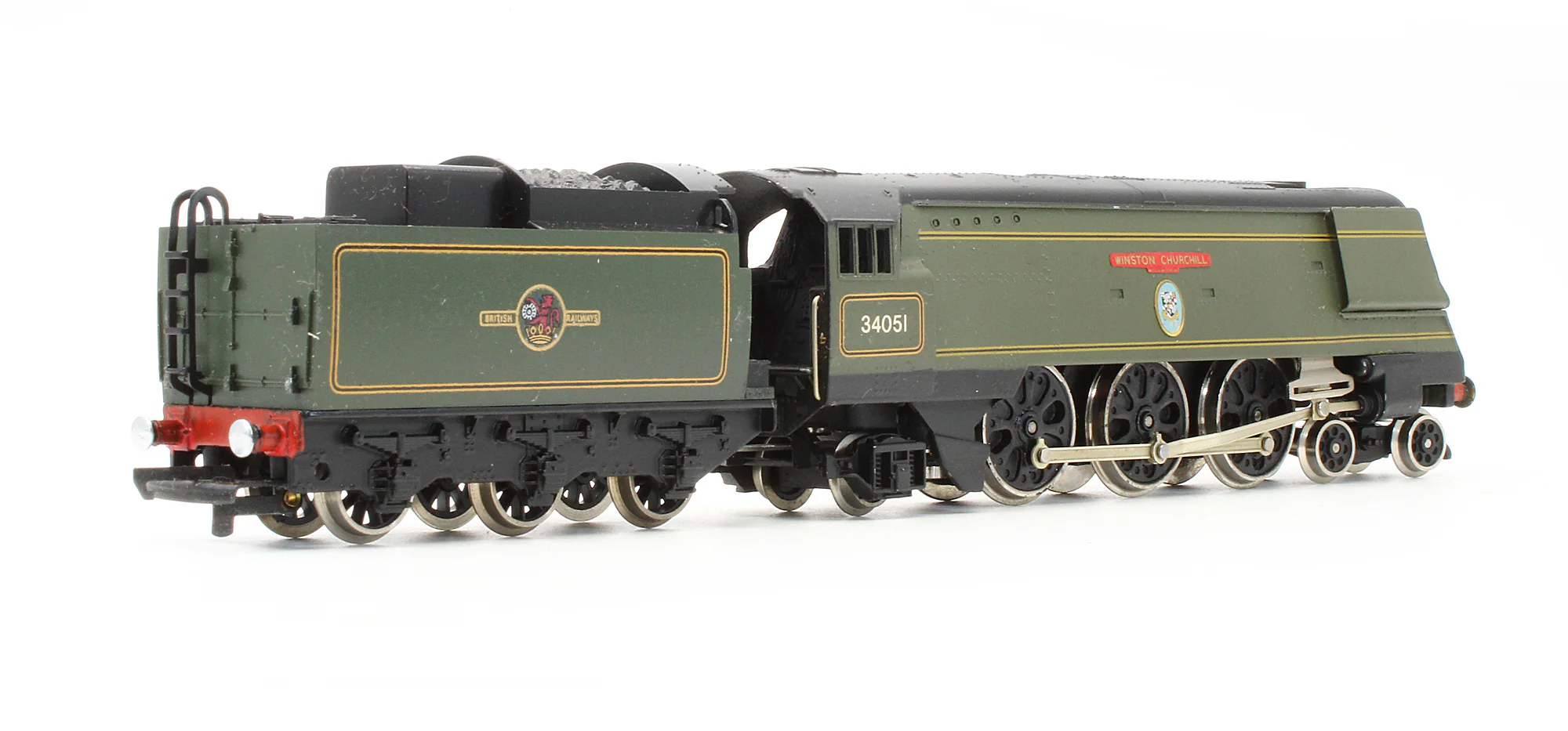 W2265 Pre-Owned BR Green 4-6-2 Streamlined Battle Of Britain Class 'Winston Churchill' 34051 Steam Locomotive - Image 3