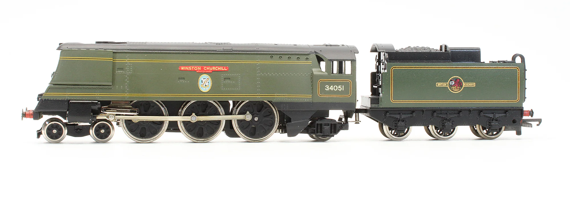 W2265 Pre-Owned BR Green 4-6-2 Streamlined Battle Of Britain Class 'Winston Churchill' 34051 Steam Locomotive - Image 4