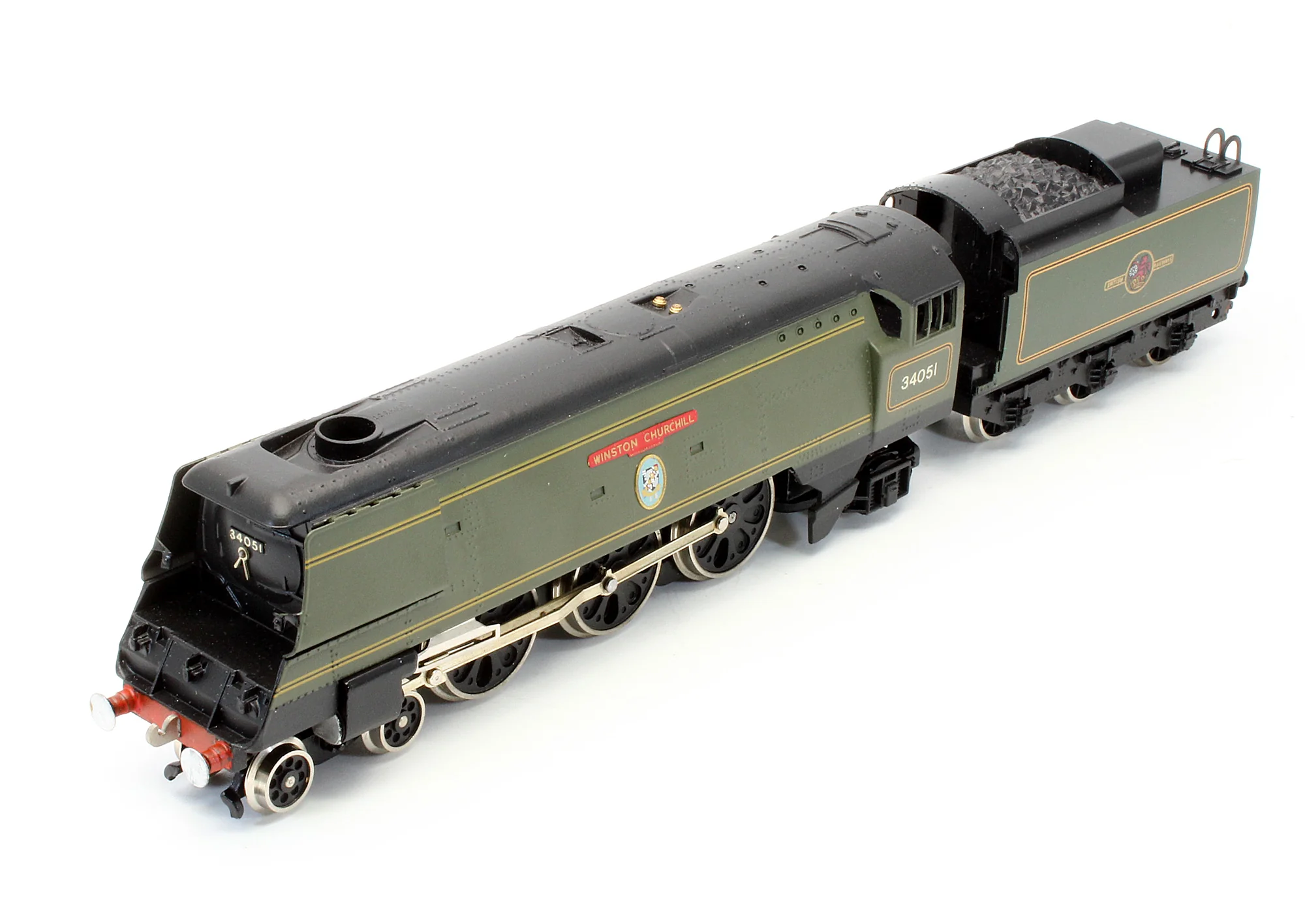 W2265 Pre-Owned BR Green 4-6-2 Streamlined Battle Of Britain Class 'Winston Churchill' 34051 Steam Locomotive - Image 5