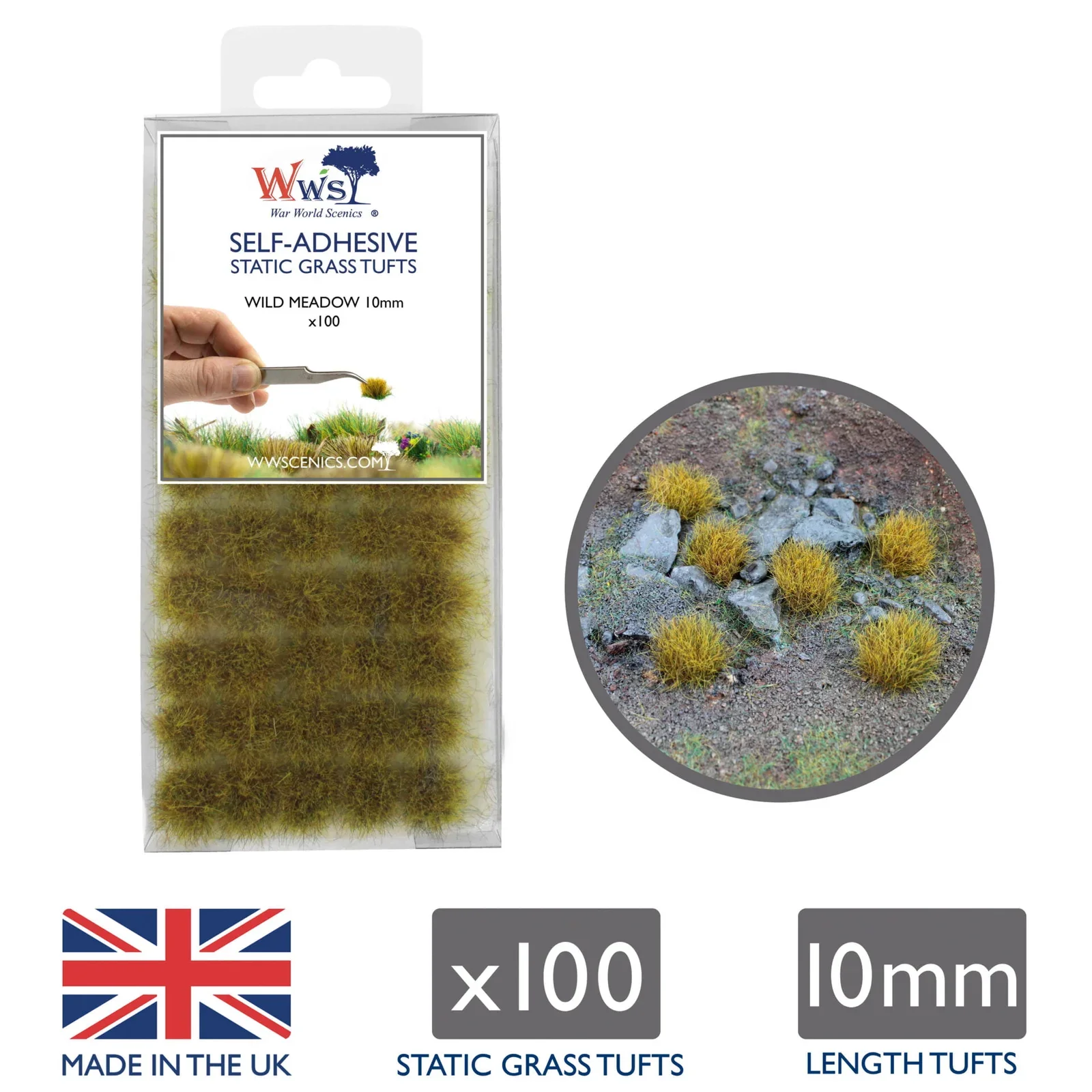 SGTWGR10 WWS 10mm Wild Grass Tufts x 100 - Image 2