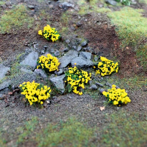 W3T-DA6 6mm Daffodil Self-Adhesive Static Grass Tufts x 100 - Image 4