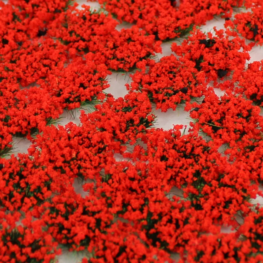 W3T-PO4 4mm Poppy Self-Adhesive Static Grass Tufts x 100 - Image 3