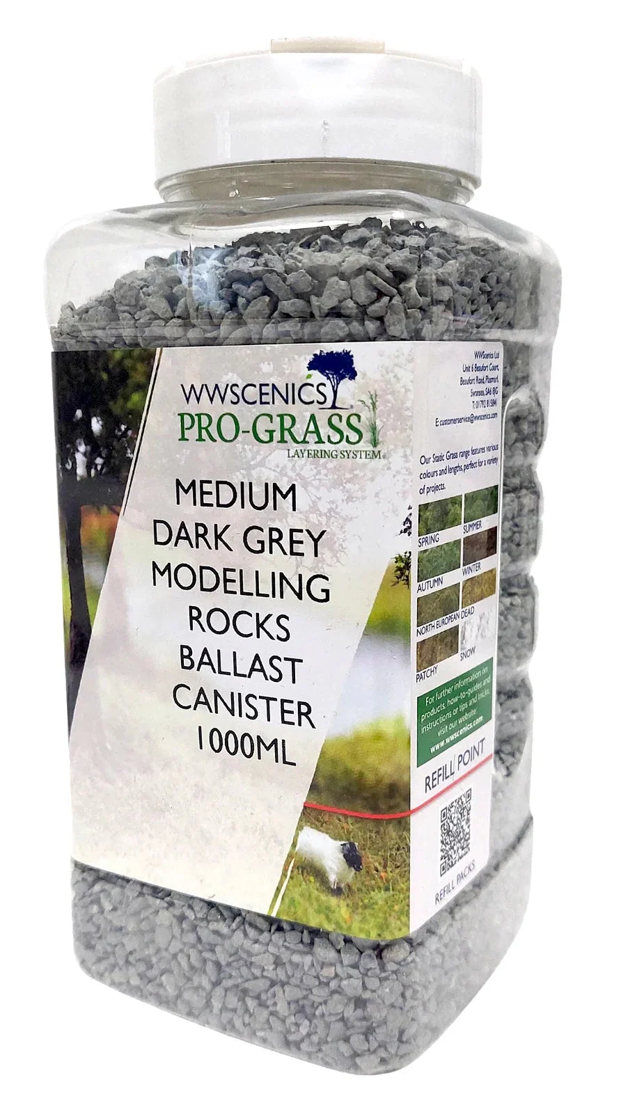 WSBM-7 Medium Grade Dark Grey Track Ballast - 1000ml - Image 4