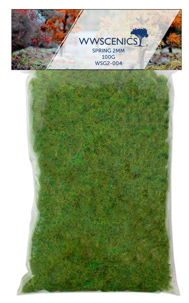 WSG2-004 WWS 2mm Spring Static Grass Refill - 100g