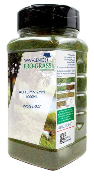 WSG2-009 WWS 2mm Spring Static Grass - 1000ml Canister