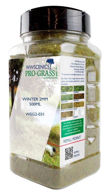 WSG2-035 WWS 2mm Winter Static Grass - 500ml Canister