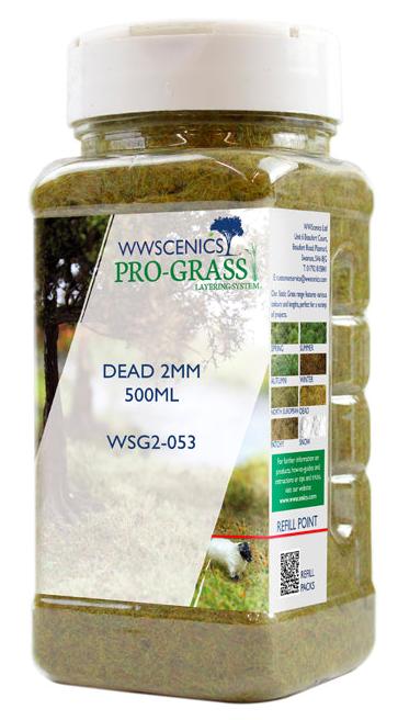 WSG2-053 WWS 2mm Dead Static Grass - 500ml Canister