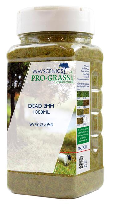 WSG2-054 WWS 2mm Dead Static Grass - 1000ml Canister