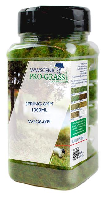WSG6-009 WWS 6mm Spring Static Grass - 1000ml Canister
