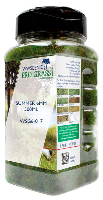 WSG6-017 WWS 6mm Summer Static Grass - 500ml Canister