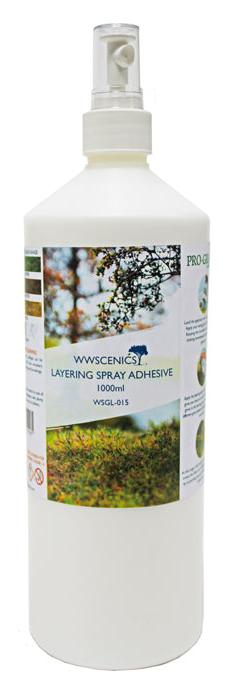 WSGL-015 WWS Static Grass Layering Spray Adhesive 1000ml