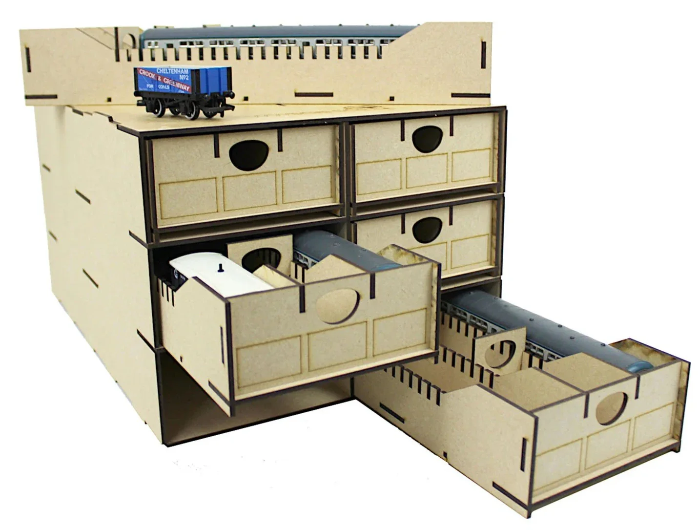 WSLC-018 WWS Rolling Stock Storage Box 6x Multi-Cpt Drawers - Image 4