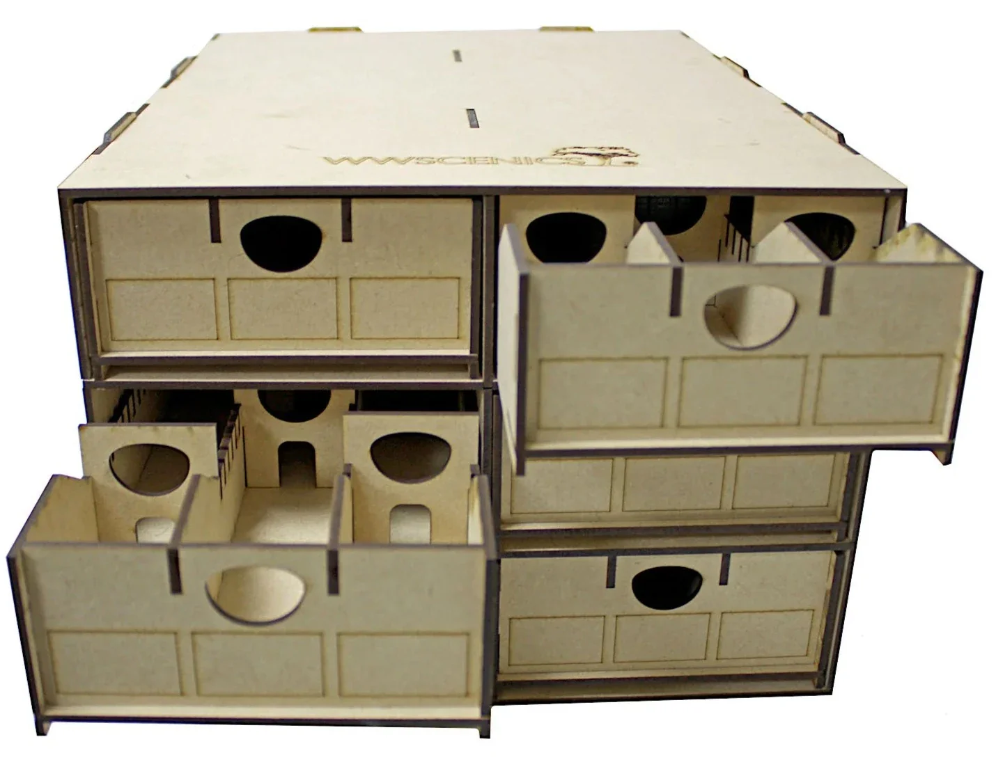 WSLC-018 WWS Rolling Stock Storage Box 6x Multi-Cpt Drawers - Image 6