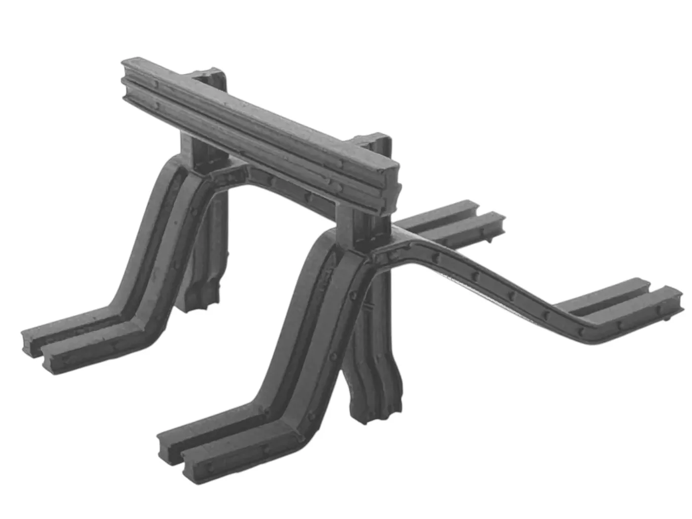 WSPR-009 OO/HO Gauge Railway Buffer Stops (x4) – Resin, Unpainted Model Kit