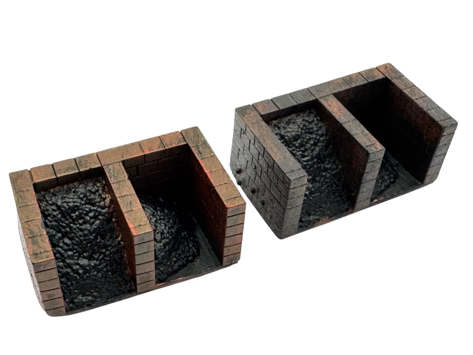 WSPR-012 N Gauge Brick Coal Bunker x2 (Un-Painted) Model Kit