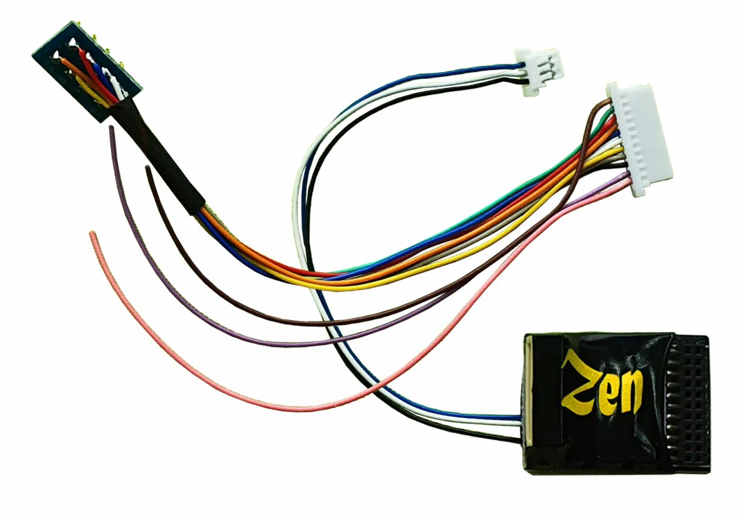 DCD-ZN218.4.2 Zen Black Decoder: 21 pin MTC and 8 Pin Connection. 4 powered + 2 logic functions